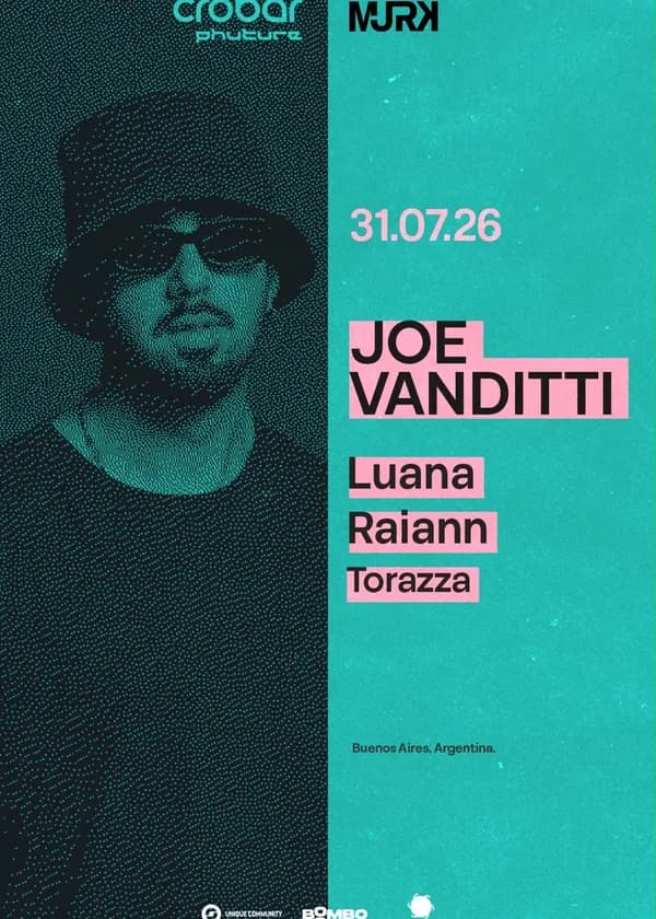Flyer Joe Vanditti Crobar 31/7.2026